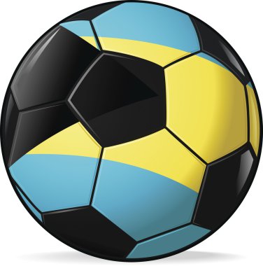 vektör Bahama futbol topu - Avrupa Futbol Şampiyonası