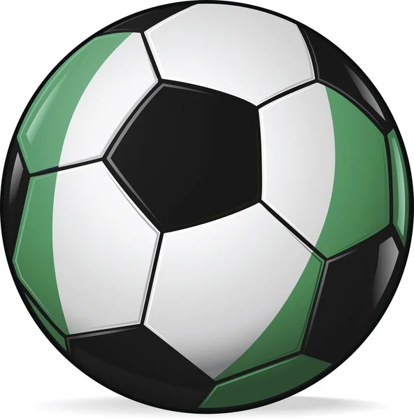 Nigeria ball - Uefa-Fußball-Europameisterschaft — Stockvektor