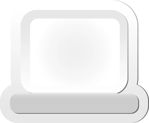 Immagine vettoriale di un computer portatile . — Vettoriale Stock