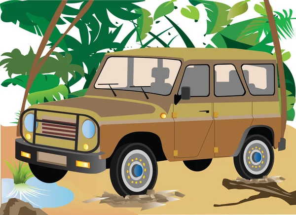 Illustration d'un SUV . — Image vectorielle