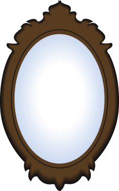 Aynanın vektör görüntüsü.