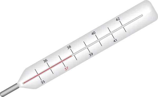 Vector afbeelding van medische thermometer — Stockvector