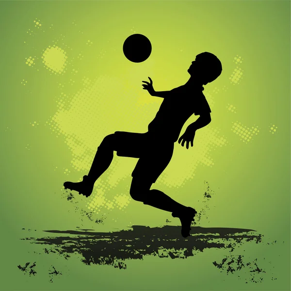 Futbol oyuncu clipart illüstrasyon — Stok Vektör