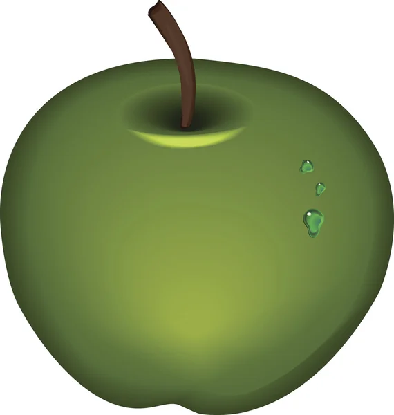 Vector de imagen de una manzana . — Archivo Imágenes Vectoriales