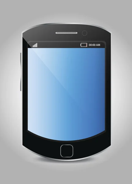 Image vectorielle d'un téléphone portable / pda — Image vectorielle