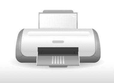 bir yazıcının vektör görüntü.