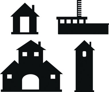 vektör görüntü binaların farklı türde.