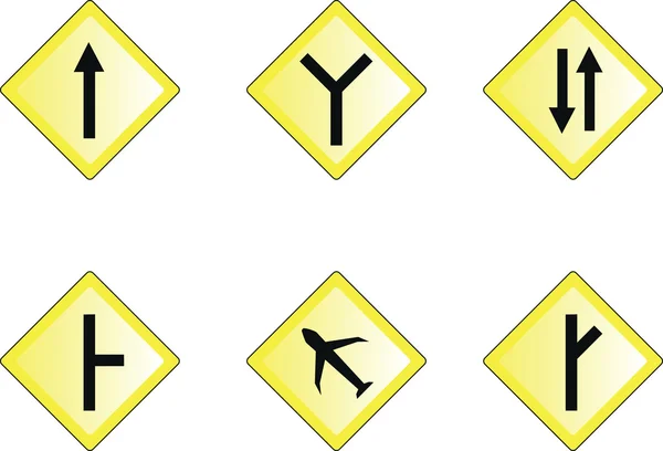 Vector de señal de tráfico diferente — Archivo Imágenes Vectoriales