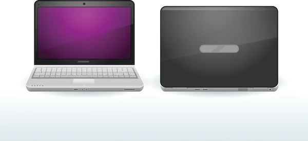 Vector afbeelding van laptopcomputer. — Stockvector