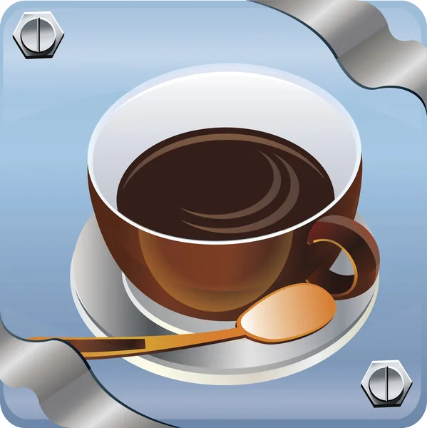 Imagen vectorial de una taza de café . — Vector de stock
