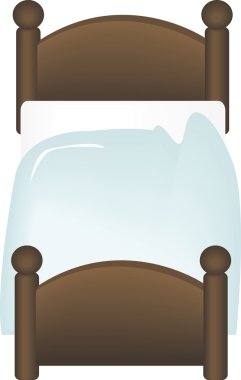 bir yatak vektör görüntü.