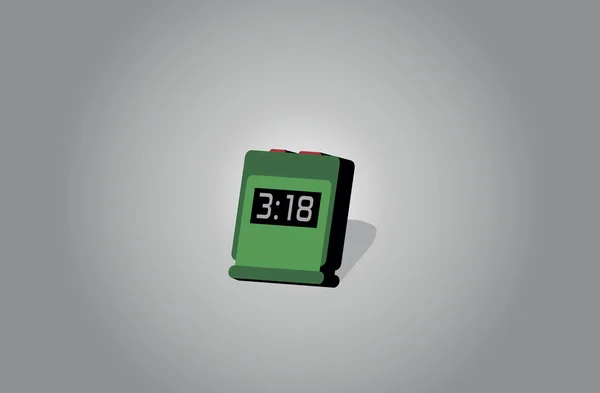 Vektorbild einer Digitaluhr. — Stockvektor