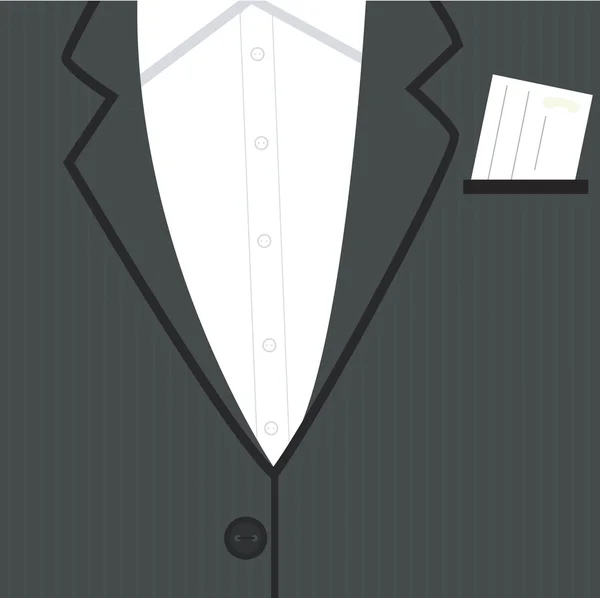 Immagine vettoriale di una carta in abito . — Vettoriale Stock
