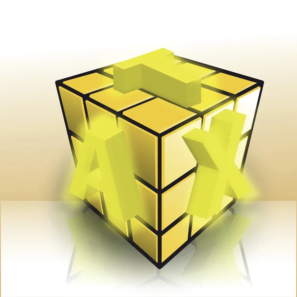 Vetor rubix cubo — Vetor de Stock