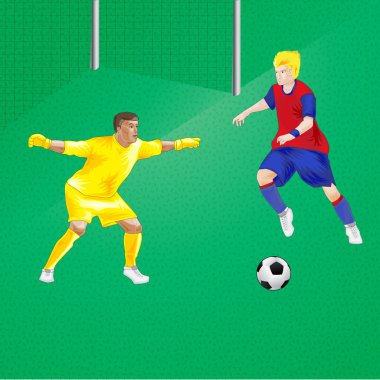 futbol oyuncuları vektör