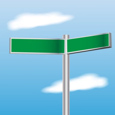 Boş yol işareti vektör