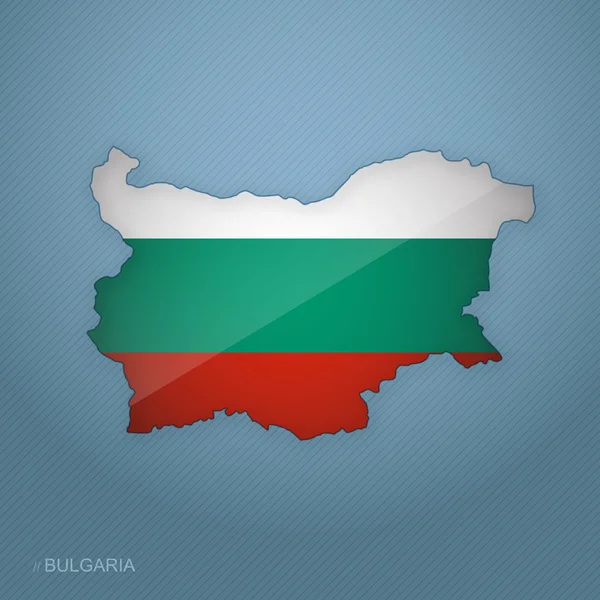 Bulgaristan harita vektör — Stok Vektör