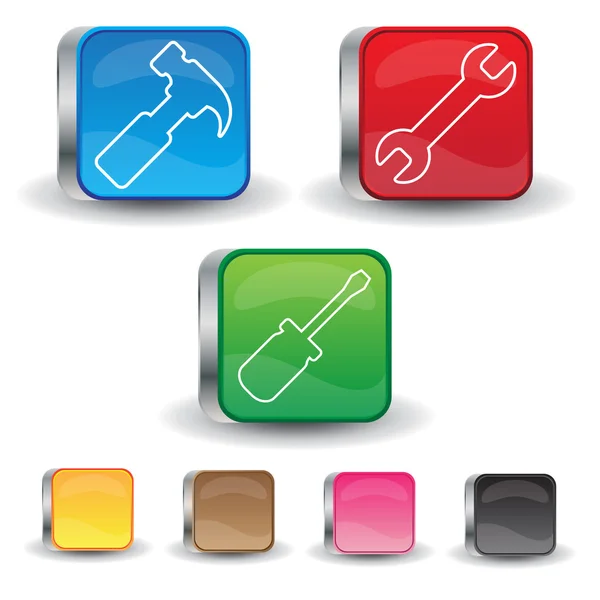 Clip de arte de herramientas de mano icono — Vector de stock