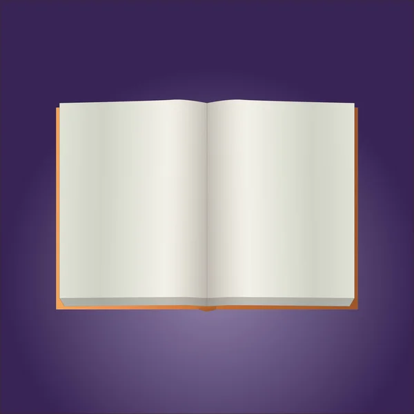 Open blank book vector — Stock Vector