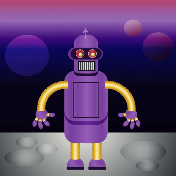 Illustration clipart robot — Image vectorielle