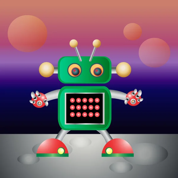 Robot clipart clipart illustration — Stock vektor