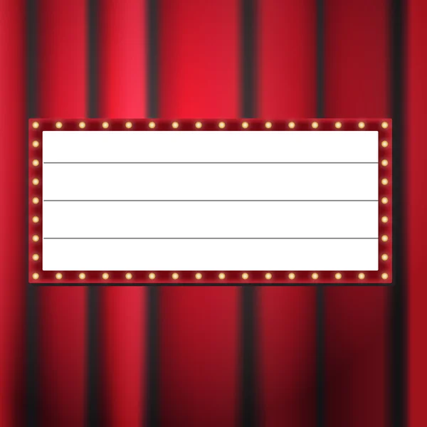 Clip art of the movie display board — Stock Vector