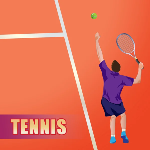 Tenis wektor graficzny ilustracja — Wektor stockowy