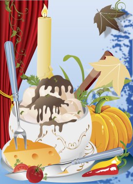 vektör poster Şükran günü nedeni ile 