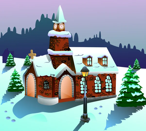 Dom na śnieg — Wektor stockowy
