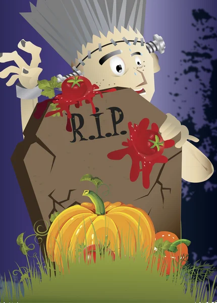 Affiche halloween clip-art — Image vectorielle