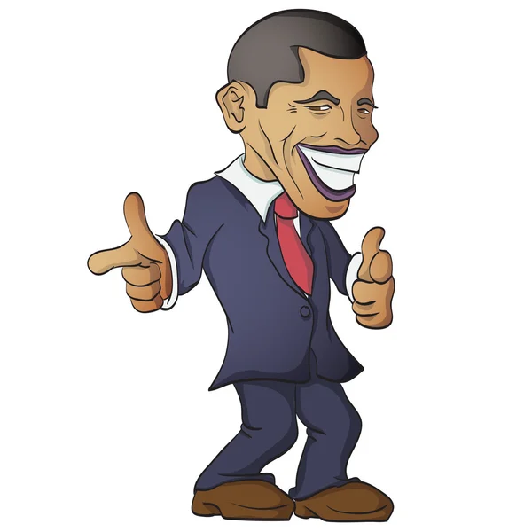 Barack obama vector — Vector de stock