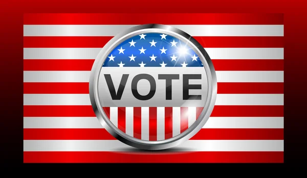 Vecteur de bouton de vote — Image vectorielle