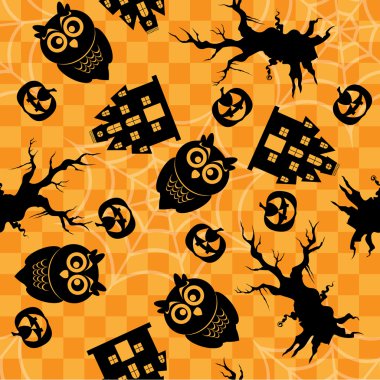 seamless halloween pattern clipart