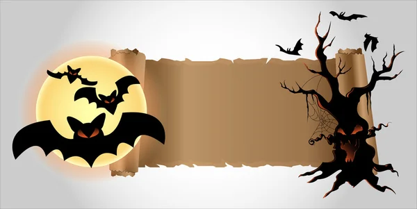 Halloween scroll vector — Stock Vector