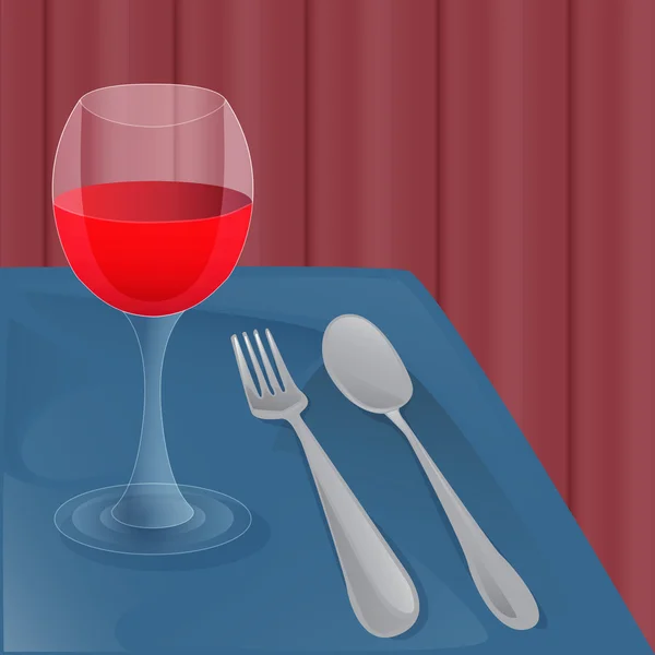 Clip Art Wein mit Utensilien — Stockvektor