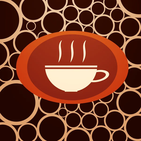 Vector de café caliente — Vector de stock