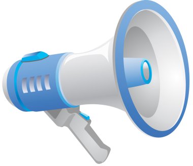 vektör megafon clipart çizim