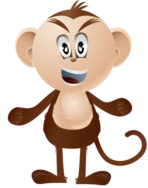 Maymun vektörel clipart illüstrasyon — Stok Vektör