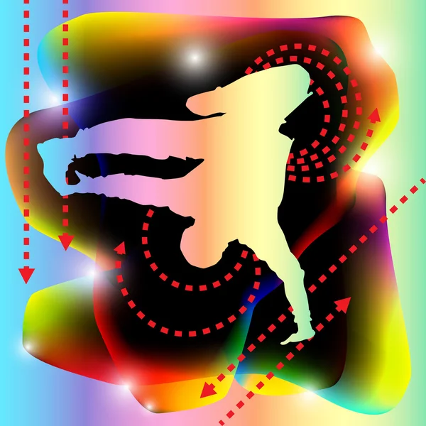Mâle break danseur vecteur — Image vectorielle