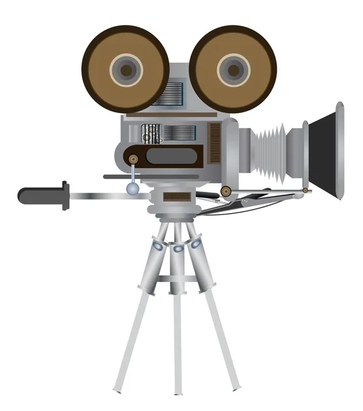 Película cine cámara vector — Vector de stock