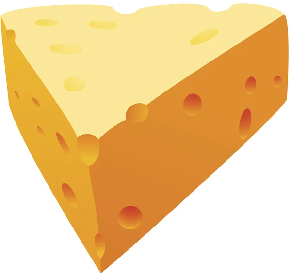 Queso vector clipart ilustración — Vector de stock