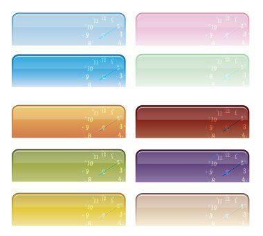 renkli gezinti düğmeleri vektör