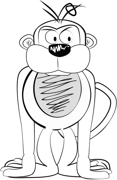 Ilustração do clipart do vetor macaco —  Vetores de Stock