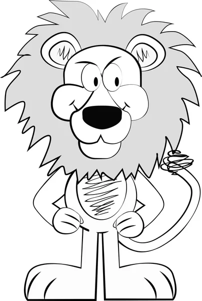 León vector clipart ilustración — Vector de stock