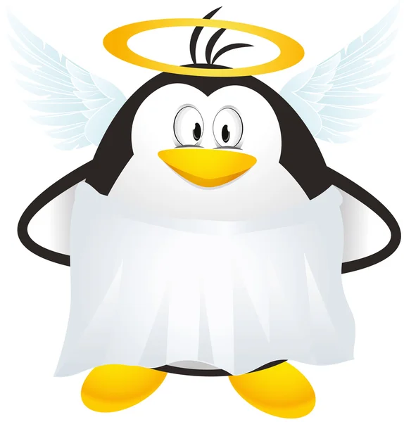 Ange pingouin vecteur — Image vectorielle