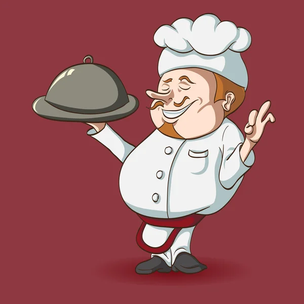 Vettoriale chef clipart illustrazione — Vettoriale Stock