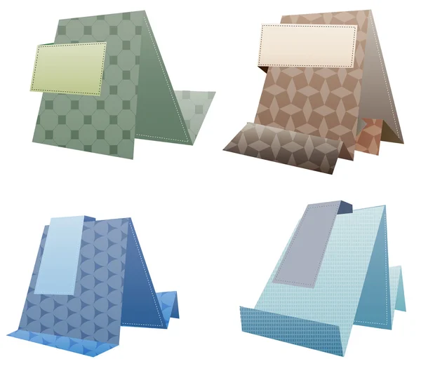 Galerie umění origami popisek — Stockový vektor