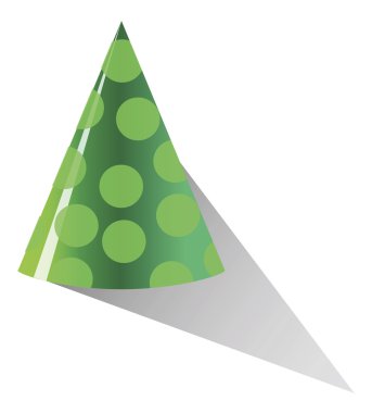 Parti şapka simgeler illüstrasyon