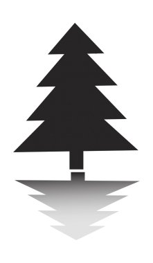 Noel ağacı tebrik kartları