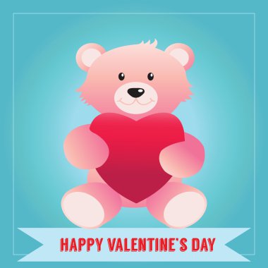 Sevgililer günü tebrik illüstrasyon